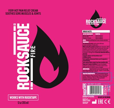 Label (Rochsauce Fire 12 Oz)